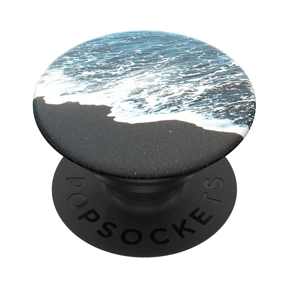 PopSockets PopGrip - Black Sand Beach - New - Picture 1 of 3